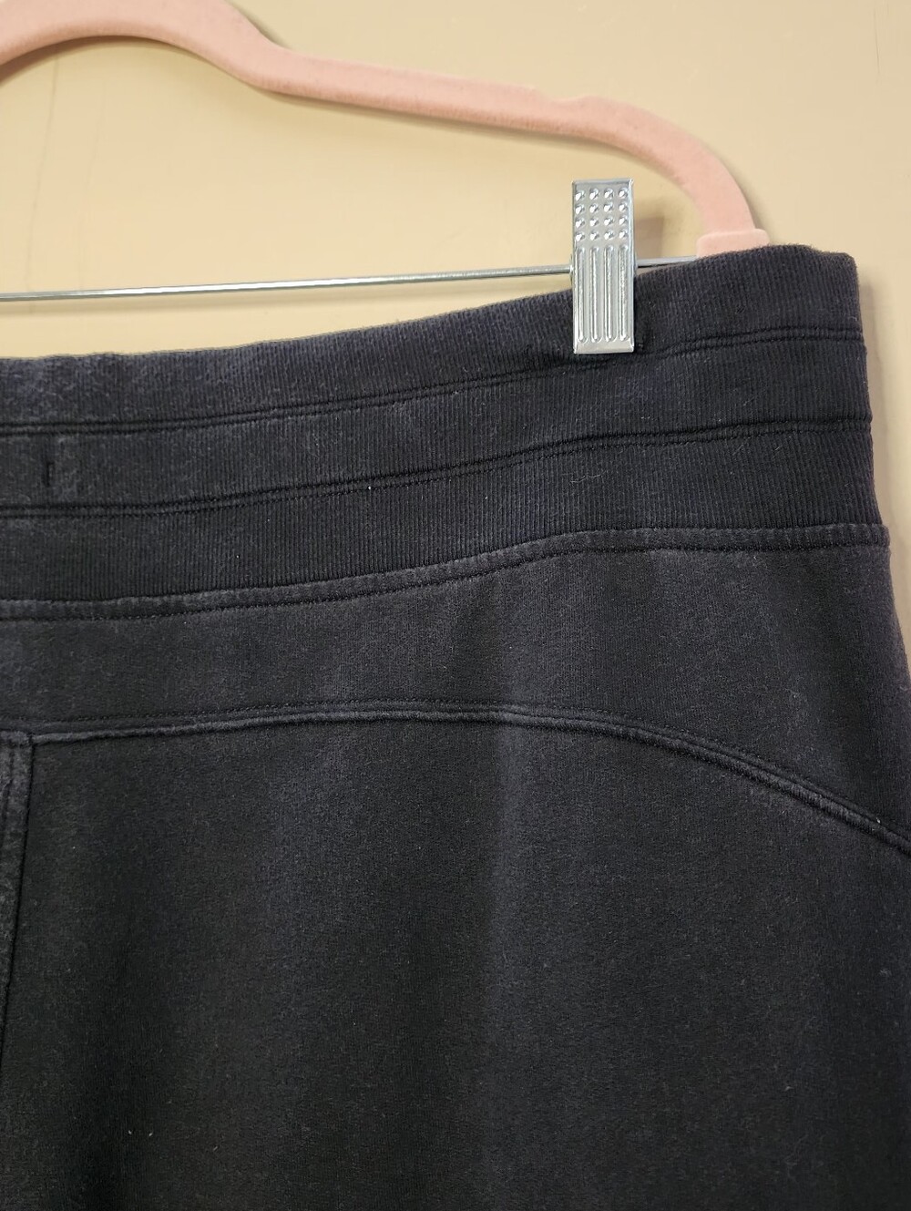 Athleta Black Wide Leg Crop Drawstring Travel Pants Sweatpants XL/Tall - Picture 13 of 16
